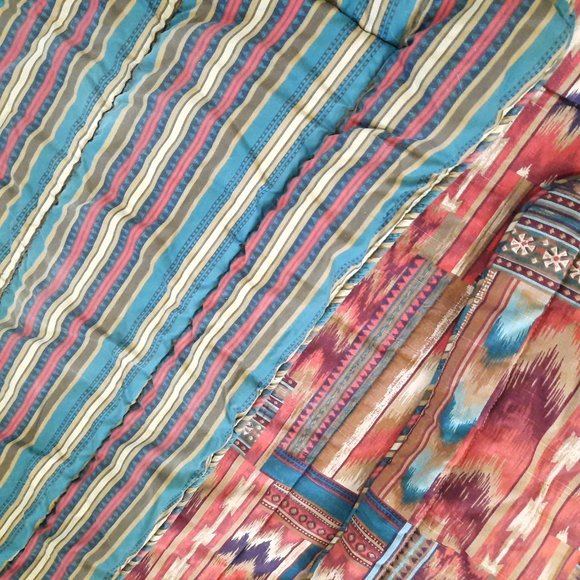 Croscill Home Fashions Cheyenne TWIN comforter blanket 2 shams southwest Aztec - Picture 6 of 11